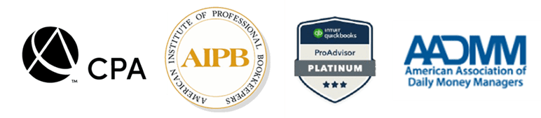 A professional bookkeeper is awarded the platinum award.